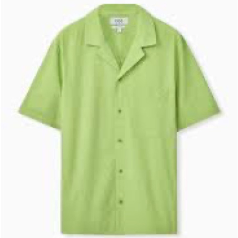 [NEW] COS Men’s Relaxed M Short Sleeve Button Down Shirt / 100% Organic Cotton